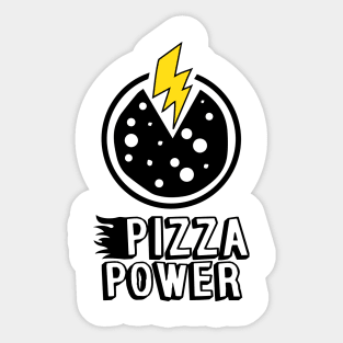 Powered by Pizza - Pizza is love & Life Sticker